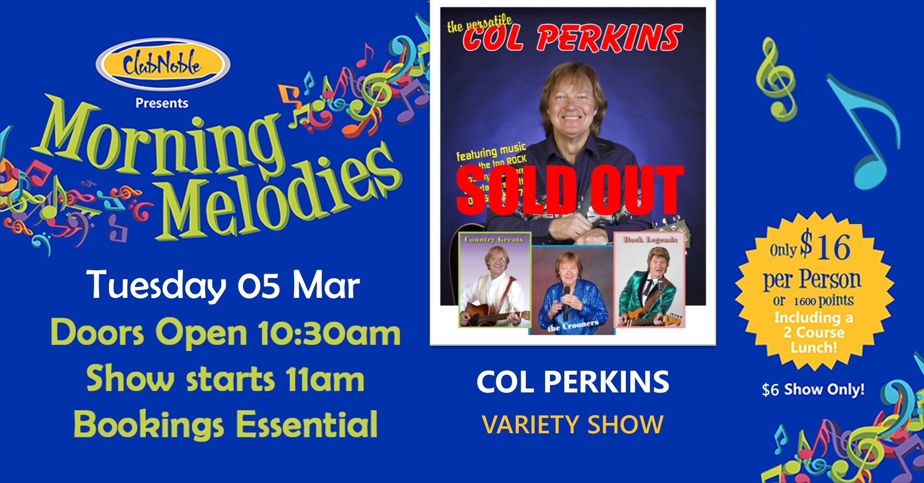 Morning Melodies presents The Versatile Col Perkins