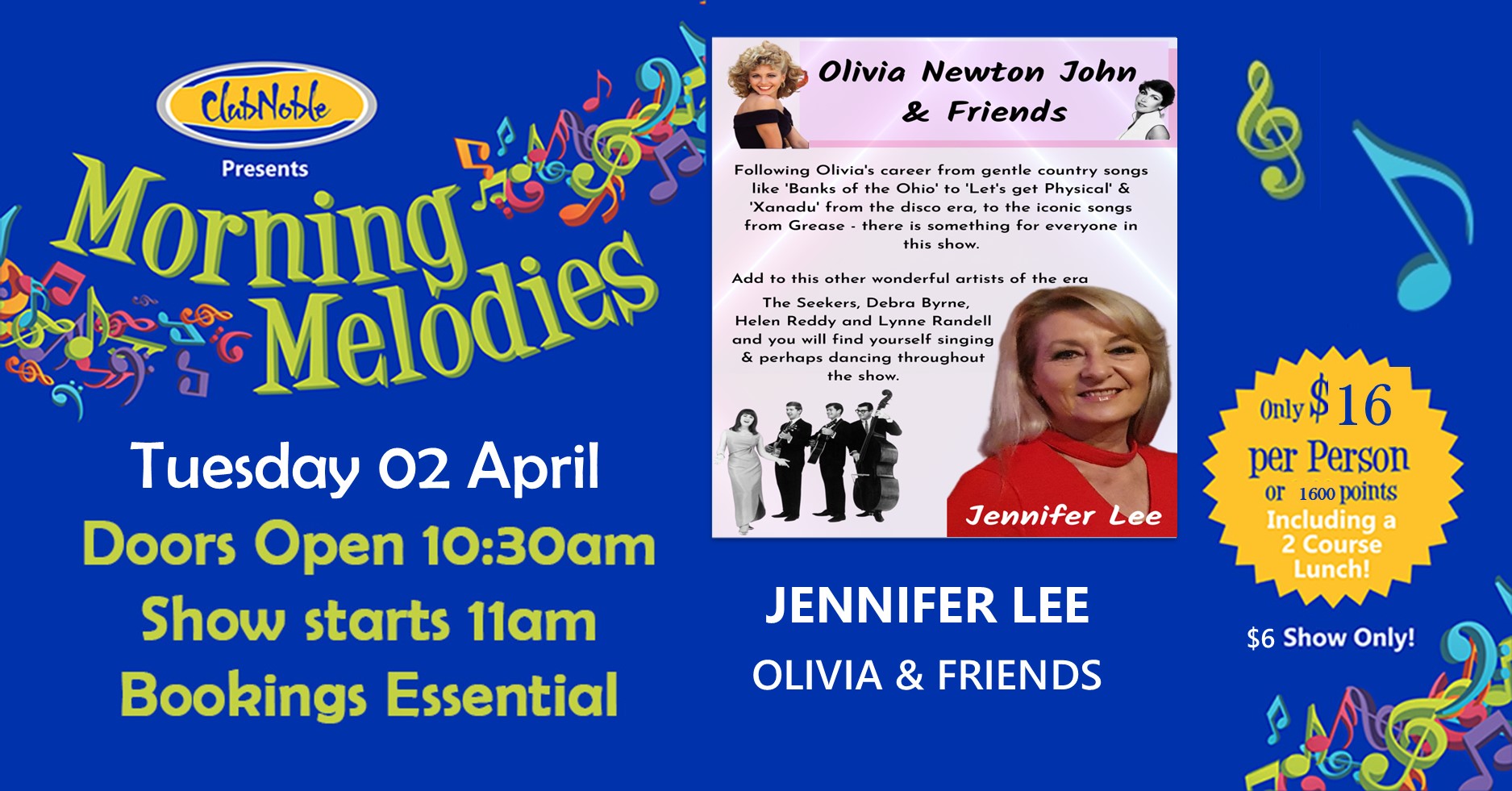 Morning Melodies with  Jennifer Lee Presents Olivia Newton John Show.